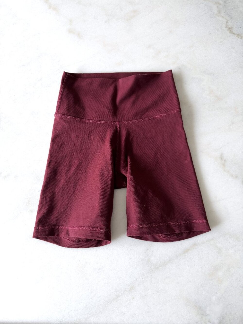 Aritzia TNA bike shorts (maroon / burgundy)